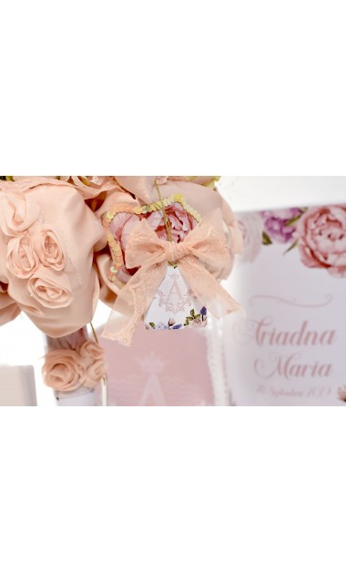 Trusou de botez regal pentru fetite tematica florala, Mica printesa 23